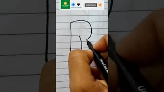 letter 'P' in Bubbles Style