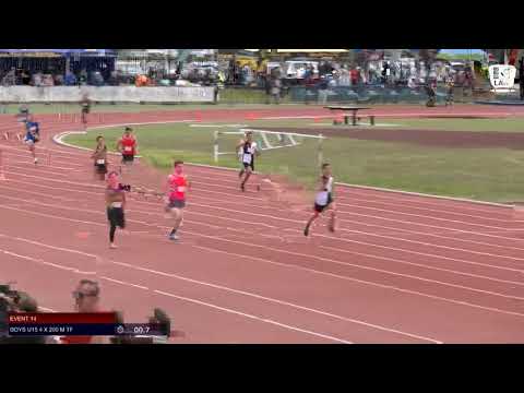 Boys U15 4 x 200m Timed Final 1 - 2019 SUBWAY State Relay Championships // LAVicTV