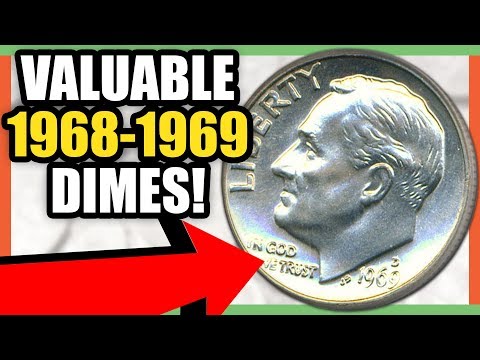 1968 to 1969 DIMES THAT ARE ACTUALLY WORTH MONEY!!