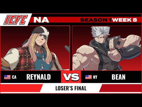 Reynald (Axl) vs. Bean (Chipp) - Loser's Final - ICFC GGST NA Season 1 Week 8