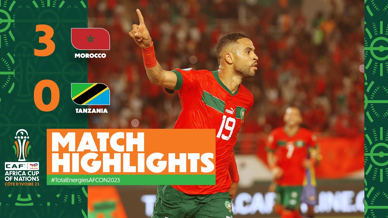 Thumbnail for article: Samenvatting: Marokko start Afrika Cup sterk met klinkende overwinning op Tanzania