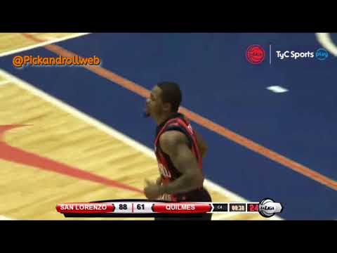 San Lorenzo   Quilmes   Dar Tucker volcadon or abajo de las piernas 4toC   Super20 #LNB Juego    4 1