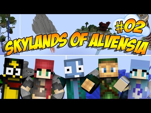 MINECRAFT : SKYLANDS OF ALVENSIA - UN TUFFO IN ACQUA!!! #02