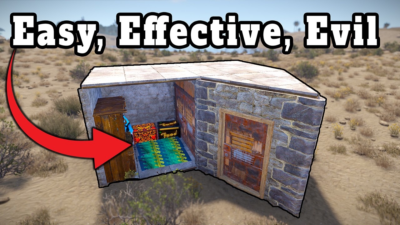 The best STEALTH trap base in Rust - A guide
