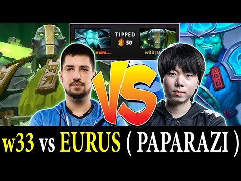 w33 vs EURUS ( PAPARAZI )  EARTH SPIRIT vs STORM SPIRIT | Dota 2 Pro Players Clips