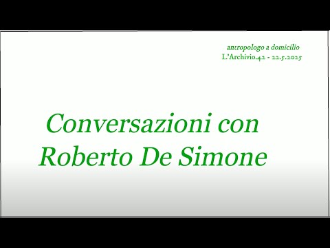 Roberto De Simone -L'ARCHIVIO.43