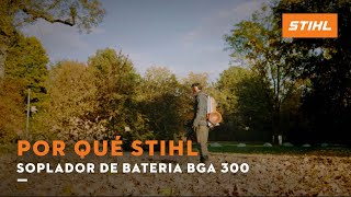 STIHL Soplador de batería STIHL BGA 300- comparativa de ruido anuncio