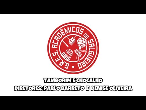 Desenho de Tamborim e Chocalho - Salgueiro Carnaval 2024.