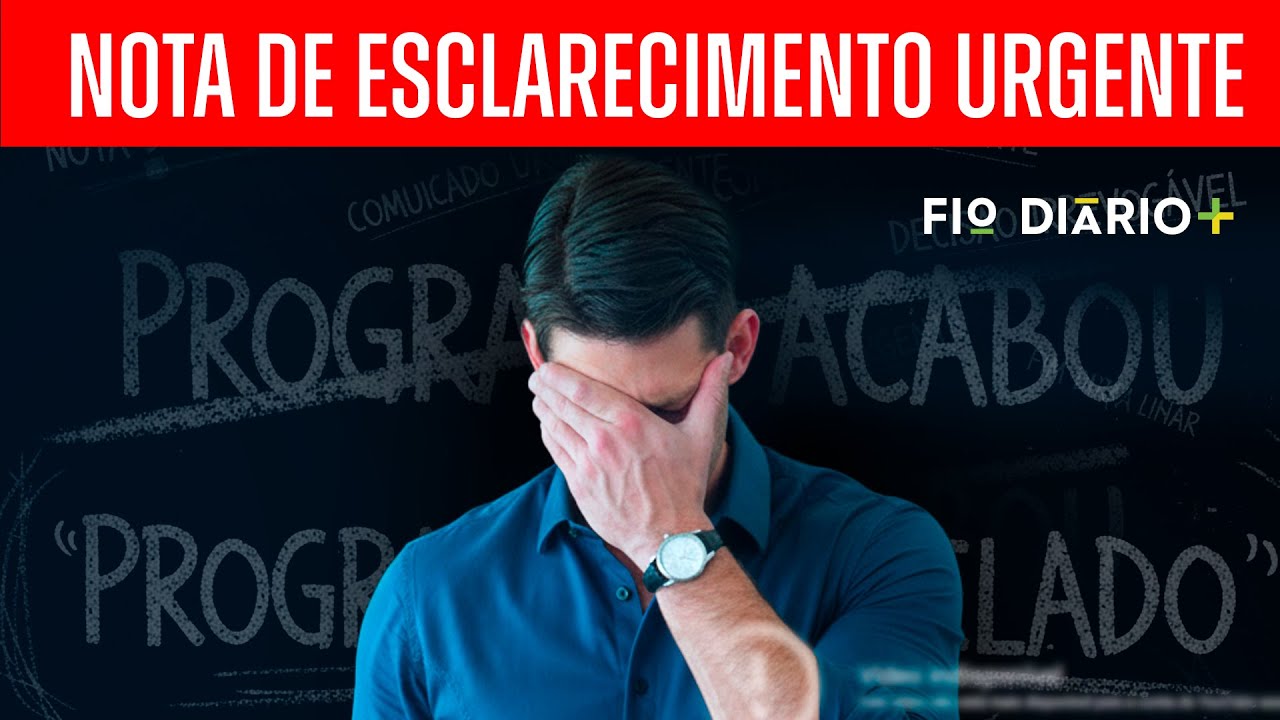 NOTA DE ESCLARECIMENTO URGENTE!