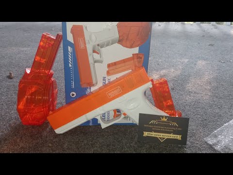 unboxing my new glock 18 electric water gun (💪🏿🔥)