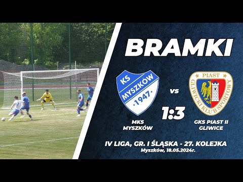27. kolejka 2023/24: MKS Myszków - GKS Piast II Gliwice 1:3