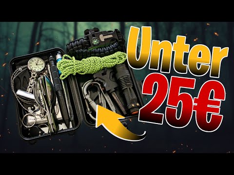 Das GÜNSTIGSTE 20 in 1 Survival Kit auf Amazon - Outdoor Bushcraft Ausrüstung | Gear Unboxing