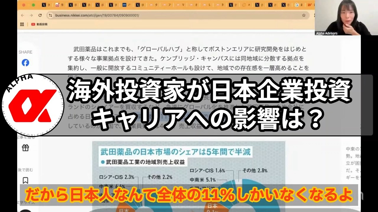 海外投資家が日本企業投資！キャリアへの影響は？ #mba留学 #転職 #年収1500万