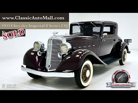 1933 Chrysler Imperial (CC-1840860) for sale in Morgantown, Pennsylvania