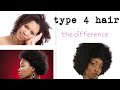 The difference between 4A 4B and 4c type hair