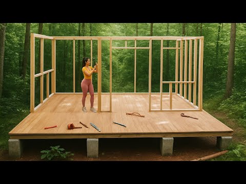 I'm Building a Free Pallet House in 121 Days in the Forest
