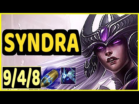 SYNDRA VS TWISTED FATE - 9/4/8 KDA MID GAMEPLAY CHALLENGER I