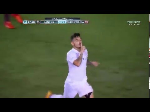 Gol de Zéca - Santos 3 x 1 Ferroviaria - Campeonato Paulista 31/03/2016 HD