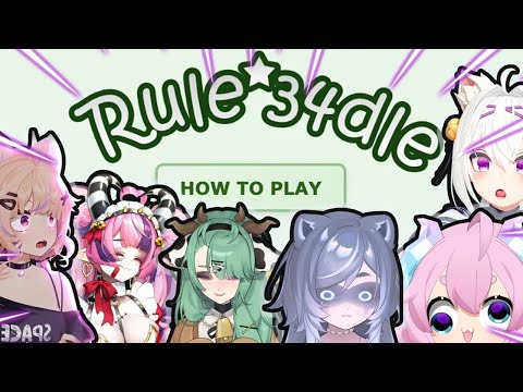 Vtubers play Rule34dle: first reaction to other vtubers (compilation)