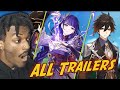 NEW GENSHIN IMPACT REACTION TO ALL CHARACTER TRAILERS