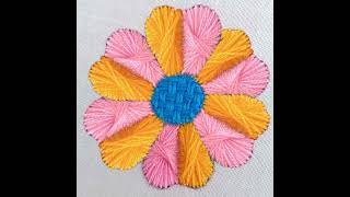 Butterfly Flower Embroidery Design !!! Butterfly Stitch Flower Embroidery Tutorial,Flower Embroidery