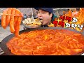 엽기떡볶이와 신전떡볶이를 섞어 먹으면 무슨맛일까 Social Eating Mukbang Eating 
