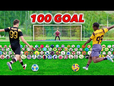 SEGNARE un GOL con 100 PALLONI DIVERSI!! w/mini LUKAKU, Off Samuel