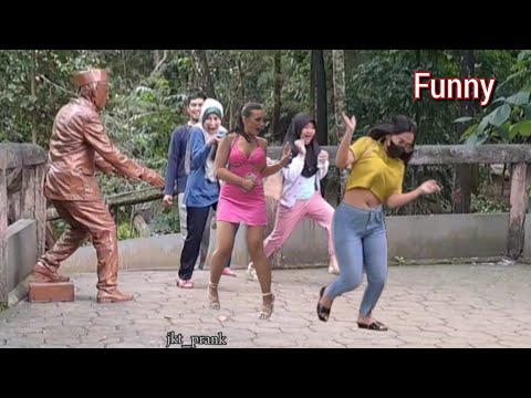 LIVING STATUE PRANK, FUNNY, BEST REACTION, LUCU PATUNG PRANK, JUST FOR LAUGHING