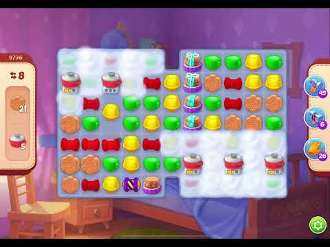 HomeScapes Level 9736 no boosters (9786 for other countries)