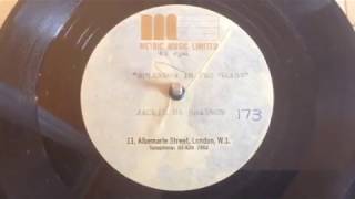 Jackie De Shannon - "Splendour In The Grass" 1966 UK Demo Publishing Acetate, Mod, Soul, Beat !!!
