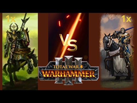 Can Grail Knights Beat Every Chaos Knight (Lances) Unit in Total War: Warhammer 3?