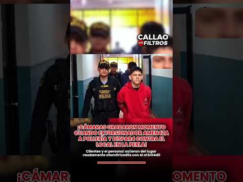 ⛔️CÁMARAS GRABARON MOMENTO CUANDO EXT0RSl0NADOR AMEN4ZA POLLERÍA Y DlSPAR4 CONTRA LOCAL EN LA PERLA!