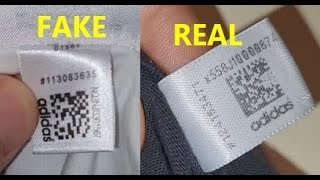Original versus Good Copy Adidas T shirt. How to spot fake Adidas tee shirts