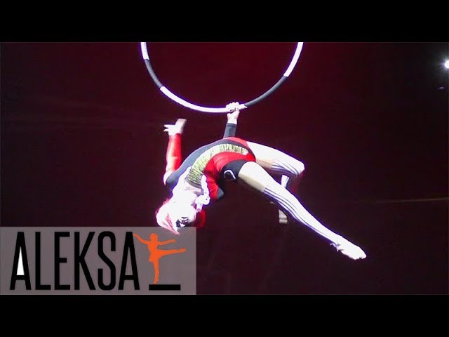 Танец на воздушном кольце - Red Queen - акробатика на кольце. Мария Грибенко - ученица Aleksa Studio