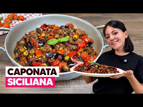 CAPONATA SICILIANA: la RICETTA ORIGINALE e i trucchi per farla buonissima! 🍆🍅