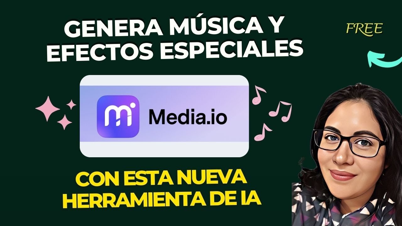 Genera música, efectos de audio y edición de video con inteligencia artificial con Media.IO