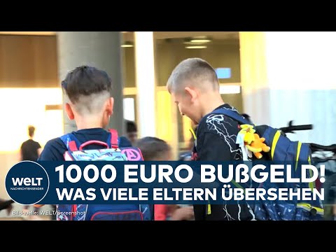 DEUTSCHLAND: 1000 Euro Bußgeld! Eltern tricksen bei Schulferien - Was viele Eltern übersehen