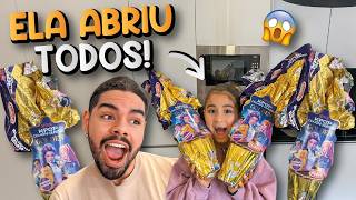 Opening Easter Eggs with Mia