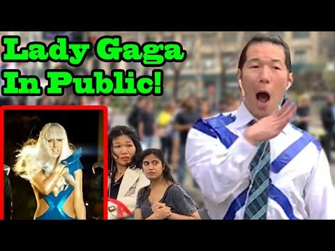 LADY GAGA in PUBLIC!!  (Shallow, Bad Romance, Poker Face)