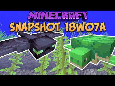 xisumavoid - Minecraft 1.13 Snapshot 18w07a Update Aquatic Arrives, Phantom Mob, Turtle Mob, Trident & More