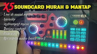 Review & Tutorial Cara Guna Soundcard X5
