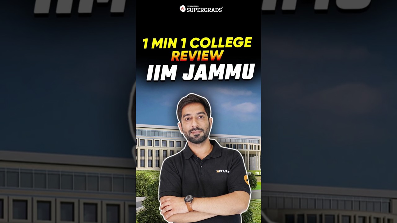 1 Minute 1 College Review: All About IIM Jammu | IPM, PGP, Campus, Festivals & Placements 🏫| #shorts