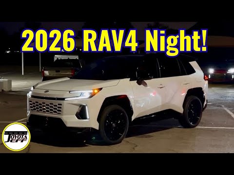 *LIT* 2026 Toyota RAV4 at NIGHT! Interior buttons, lights, more!