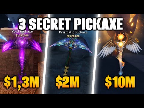 (NEW ISLAND) 3 Secret Pickaxe that you can Find in the NEW Island 3 The Forge ROBLOX