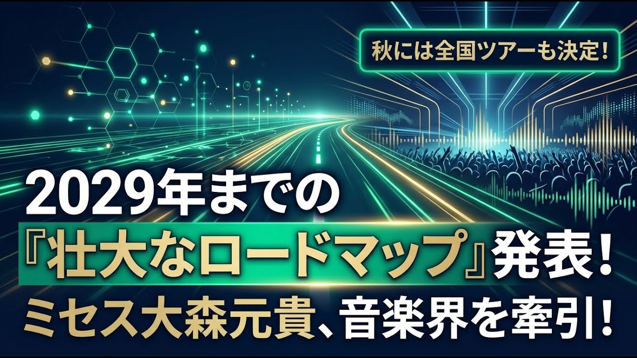 【国内 エンタメ】ミセス大森元貴、2029年までの「壮大なロードマップ」を発表！秋には全国ツアーも
