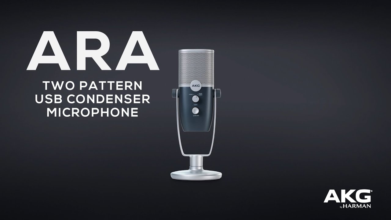 Product Overview: AKG Ara Professional Two-Pattern USB Condenser Microphone - YouTube