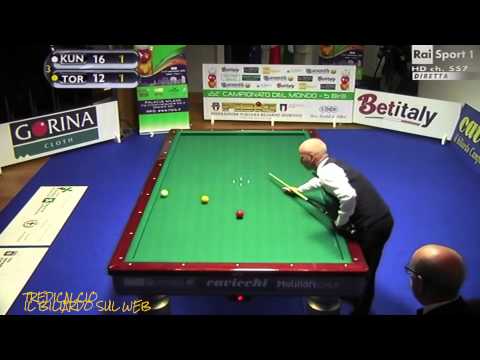 TORREGIANI vs KUNZ - 22° CAMPIONATO MONDIALE BILIARDO 2015 MILANO