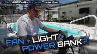 Best Portable Travel Fan? Untisu 10000mAh Fan Review + Real Test
