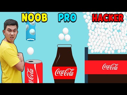 Quân Híp làm thí nghiệm thả Mentos vào Coca Cola để xem phản ứng ra sao trong Drop and Explode