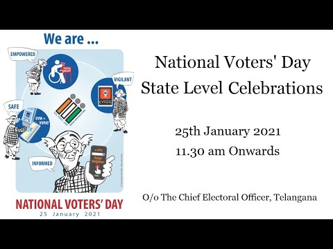 Telangana State National Voters Day Celebrations